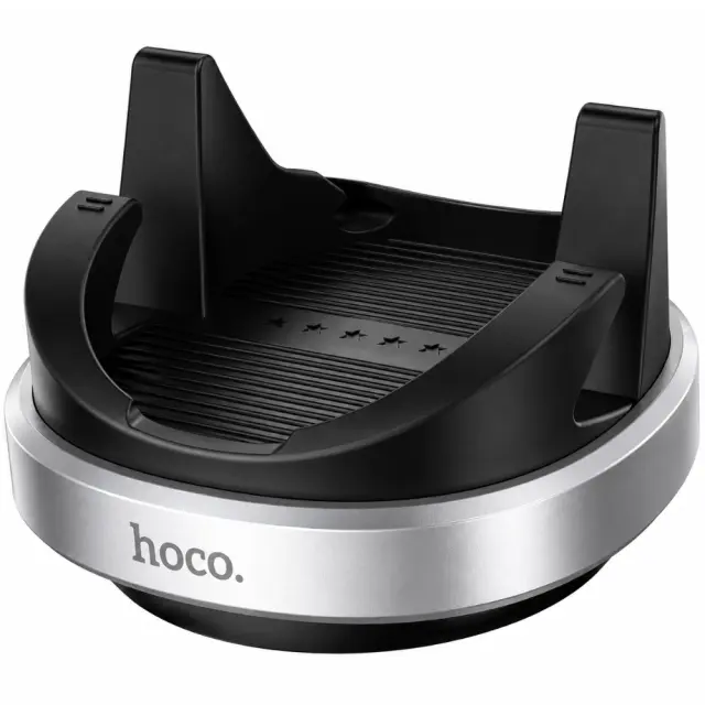 Βάση Στήριξης Αυτοκινήτου Hoco H100 Gentle για Στήριξη σε Ταμπλό 360° Περιστροφή για Συσκευές 4.5"-7" Μαύρη