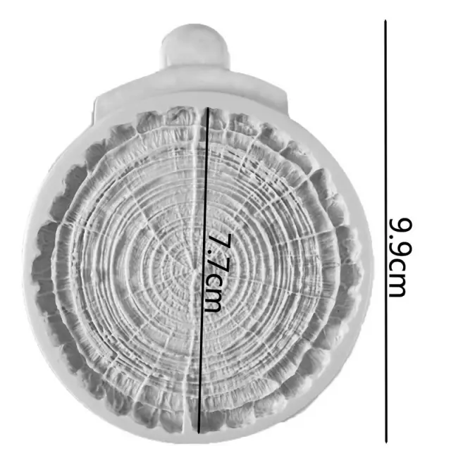 Καλούπι σιλικόνης, Φέτα κορμός δέντρου, 9.9cm 3