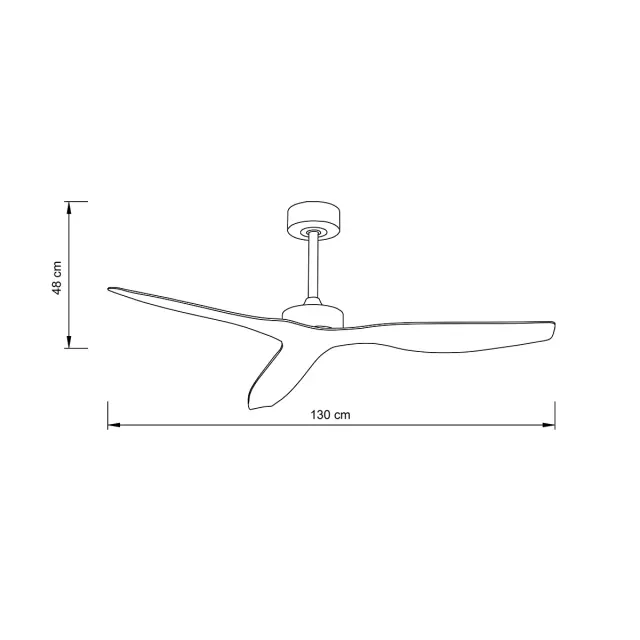 it-Lighting Trent Ανεμιστήρας Οροφής με DC Μοτέρ 40W - Μαύρο & Ξύλο (102000685) 2