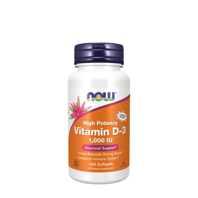 Now Foods Vitamin D-3 1,000 IU 360 Softgels