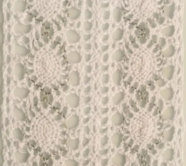 Beauty Home ΠΟΥΓΚΙ ΔΑΝΤΕΛΑ ΜΟΝΟΧΡΩΜΑ 12 x 17 cm 12 x 17 cm ΛΕΥΚΟ / ΑΣΗΜΙ LUREX