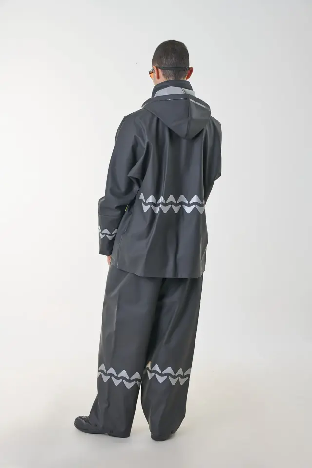 Anorak Αδιάβροχο Κοστούμι Με Διπλό Ανακλαστικό Avenue R-II Long Μαύρο - 2XL 2