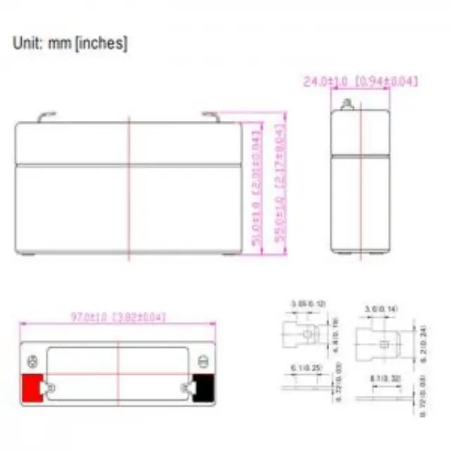 Μπαταρία μολύβδου 6V-1.3AH. 3
