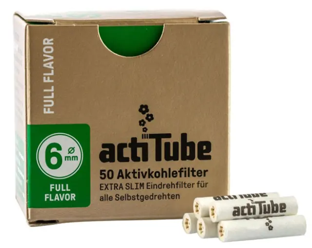 Ανταλλακτικό Φίλτρο actiTube Extra Slim 50 Ενεργού Ανθρακα 6mm
