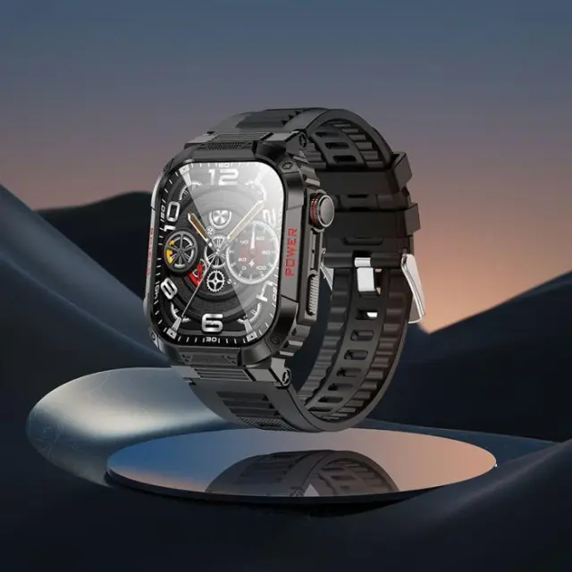 Smartwatch Bluetooth 2.01 ιντσών με λειτουργία κλήσεων και καρδιακού ρυθμού Μαύρο BD9 3