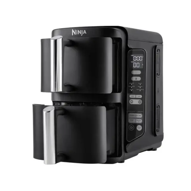 Ninja Stack Air Fryer με Wi-Fi & Διπλό Αποσπώμενο Κάδο 7.6lt Μαύρο 2