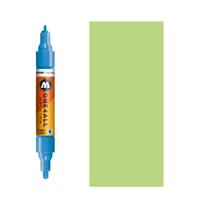 Μαρκαδόρος MOLOTOW ONE4ALL Twin, 219 Neon Green Fluorescent