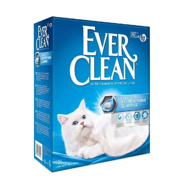 Ever Clean Extra Strong Clumping Unscented Συγκολλητική Άμμος για Γάτες 10lt Μονόχρωμο
