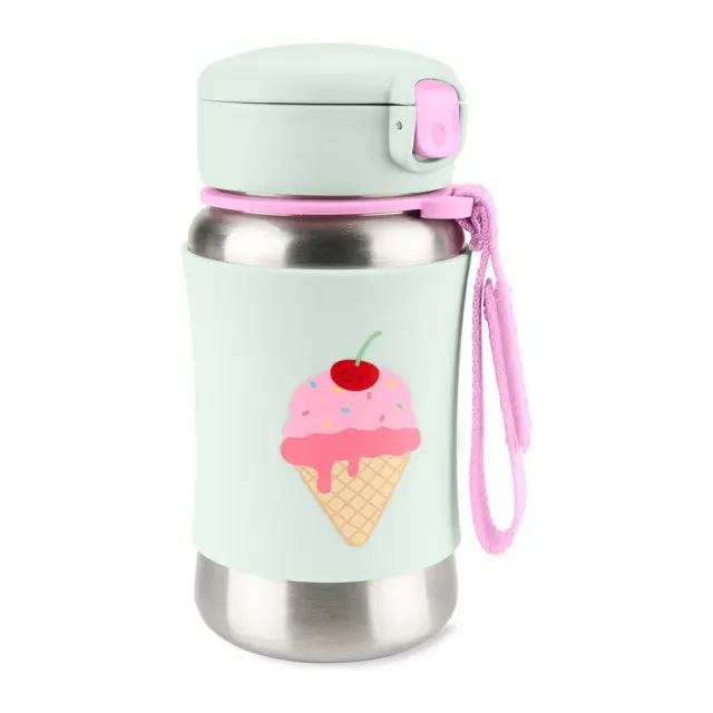 Skip Hop Spark Style Ανοξείδωτο Παγούρι με Καλαμάκι 350ml Ice Cream Mint