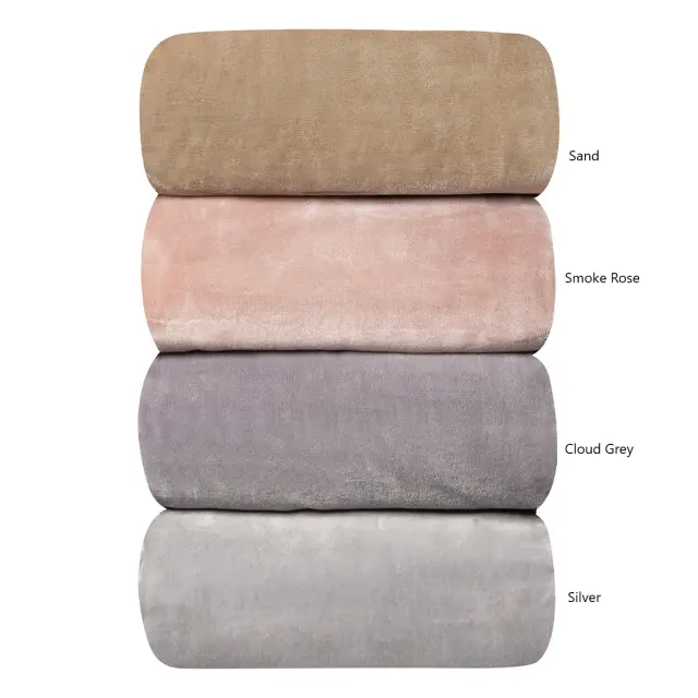 Beauty Home Κουβέρτα μονόχρωμη υπέρδιλη Bernese Art 10500 σε 8 αποχρώσεις 220x240 Cloud grey
