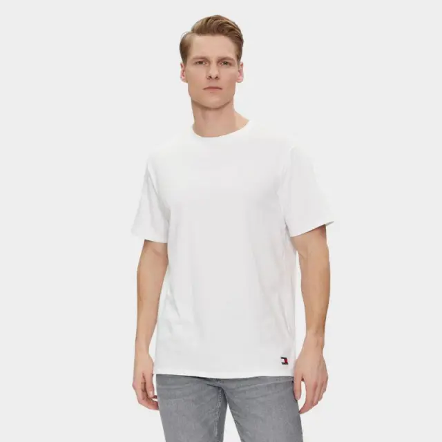 Tommy Hilfiger - Ανδρικές Φανέλες Κοντομάνικες 2Pack UM0UM03157-05F Λευκό - XL