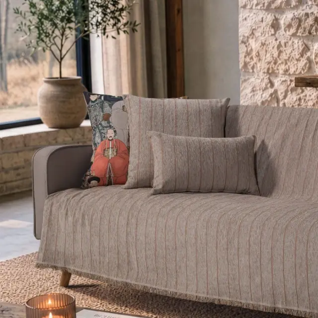 Ριχτάρι Macon 05 Light Brown Terracotta TEORAN Διθέσιο 180x250cm 3