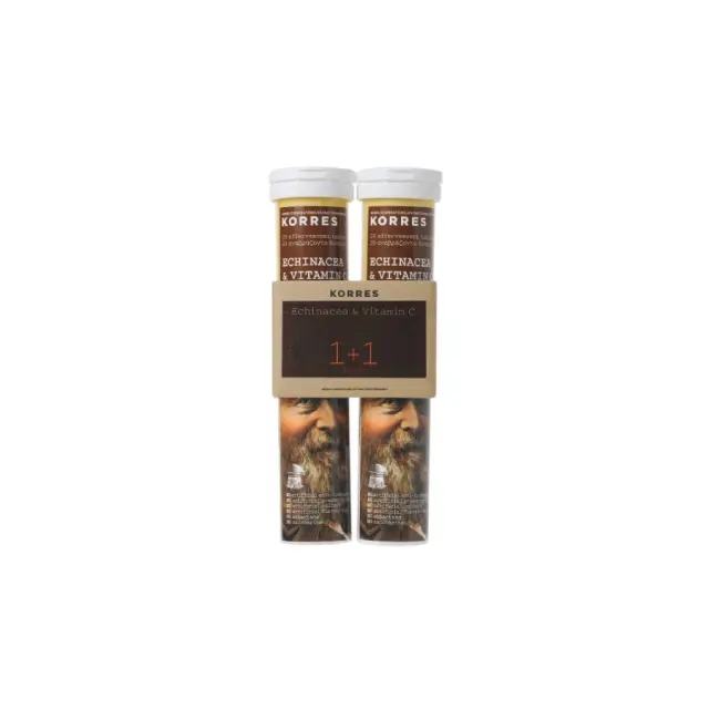 ΚΟΡΡΕΣ Συμπλήρωμα Διατροφής - Echinacea + Vitamin C 1+1