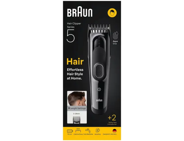 Επαναφορτιζόμενη Κουρευτική Μηχανή Braun Series 5 HC5510 με 9 ρυθμίσεις μήκους HC5510 2
