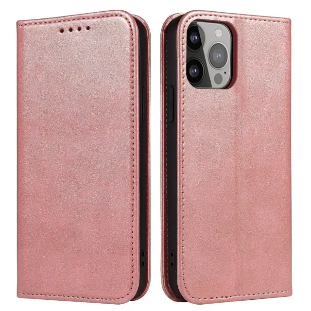 Θήκη Βιβλίο Με Δυνατότητα Stand για iPhone 14 Pro Max Ροζ ΟΕΜ