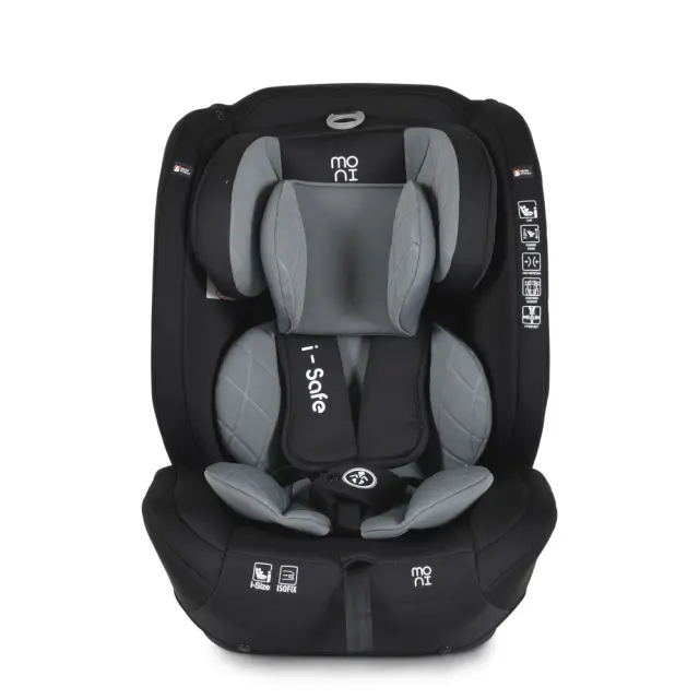 Moni Isafe Καθισματάκι Αυτοκινήτου i-Size με Isofix Grey 9-36 kg 3801005151561 2