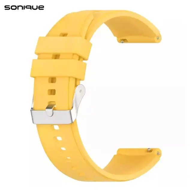 Sonique Smooth Λουράκι Σιλικόνης 20mm για Huawei Watch GT3 42mm/GT3Pro 43mm/GT2 42mm - Πορτοκαλί Ανοιχτό