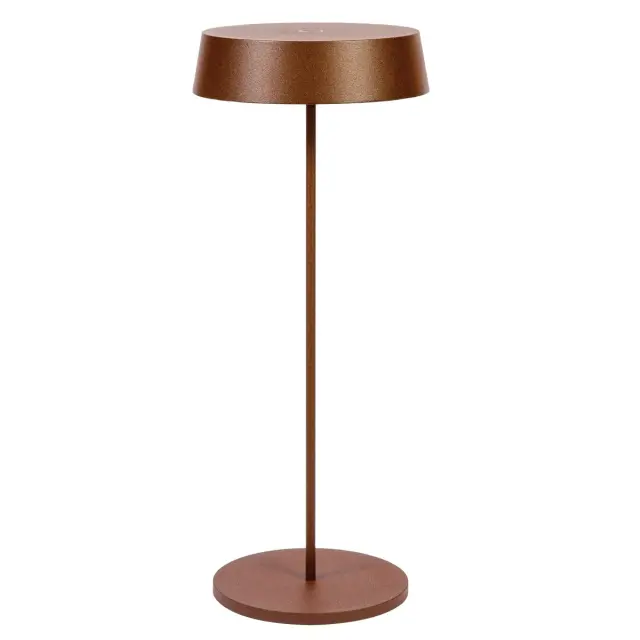 Nog-mos Φορητό επιτραπέζιο LED φωτιστικό 2.2W 3000K IP54 καφέ σκουριάς Σκουριά 2