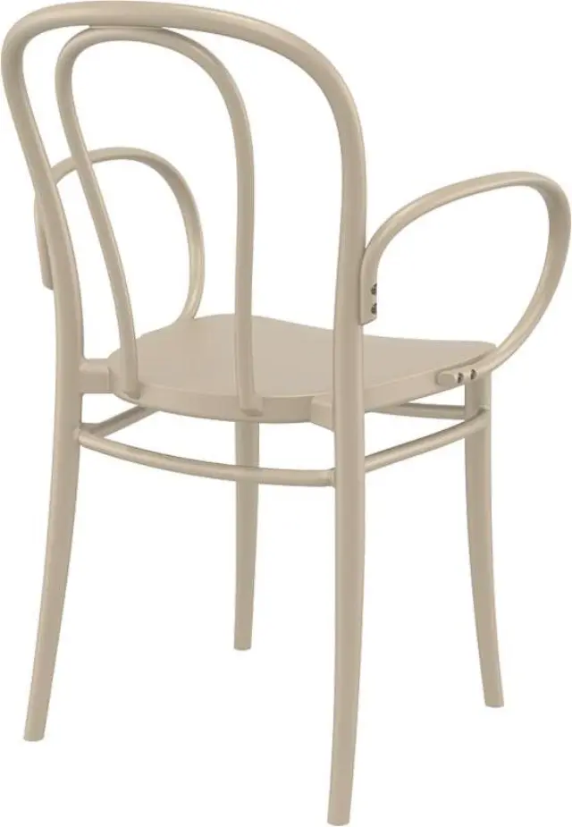 Πολυθρόνα Στοιβαζόμενη VICTOR Dove Grey PP 57x52x85cm 2