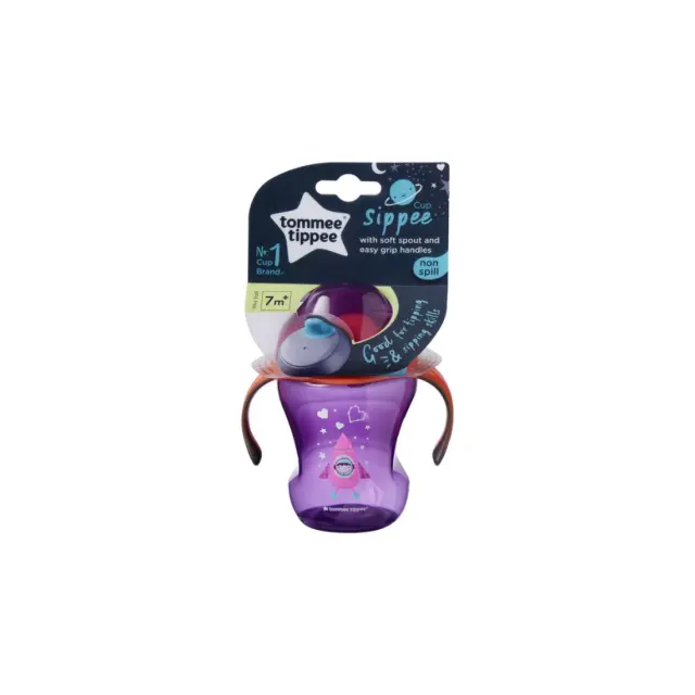 Ποτήρι Με Στόμιο Και Λαβές Tommee Tippee Κορίτσι 7m+ 230ml