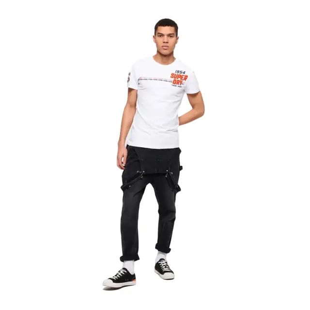 Superdry Ανδρικό T-Shirt Custom Classic Tee, Χρώμα Optic 3