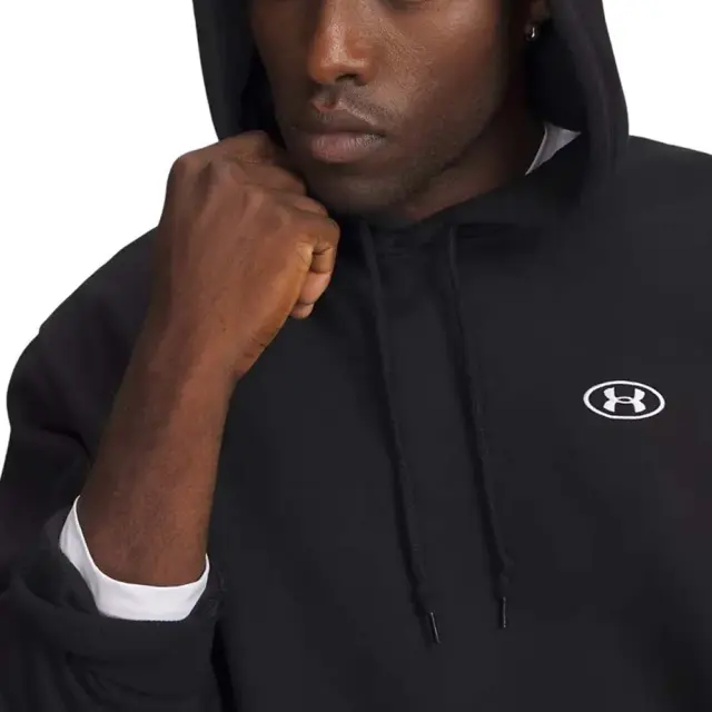 Under Armour Men's Rival Fleece Hoodie Μαύρο 6013448-008 (Under Armour) 3