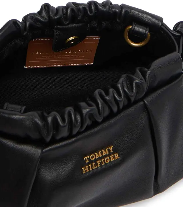 Tommy Hilfiger Γυναικεία Μικρή Τσάντα Soft Leather Mini Crossover Μαύρο 3
