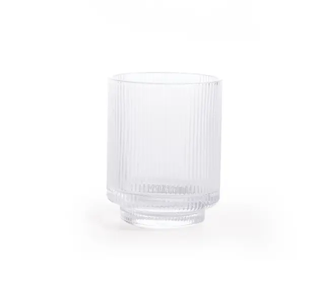 Nef-Nef Homeware Ποτήρι Μπάνιου Γυάλινο Nancy 8x10,5 White