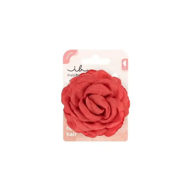 Invisibobble Clipstar L Fleur De Coral Κλιπ Μαλλιών Με Λουλούδι Ισχυρό Κράτημα 1τμχ