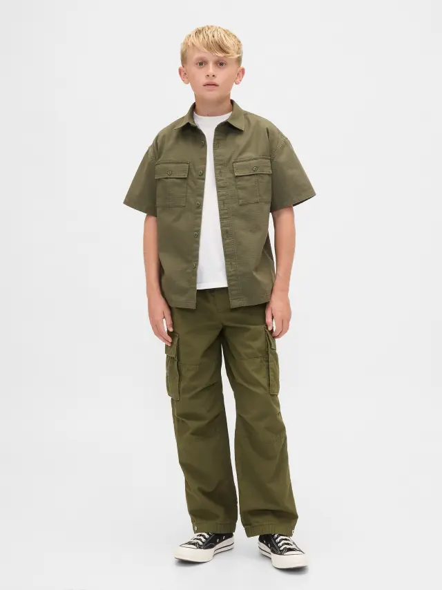 Easy Cargo Βαμβακερό Παντελόνι Army jacket green