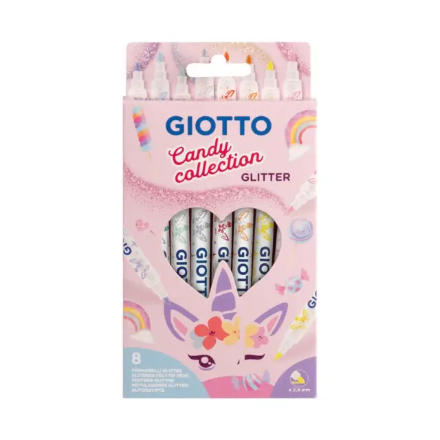 Giotto Glitter Candy Collection Μαρκαδόροι 8 Τμχ/ 428500 (Giotto)