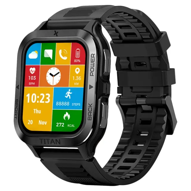 Smartwatch Maxcom FW67 Titan Pro IP69K 360mAh με 1.85” IPS Gorilla Glass 22mm Silicon Band με Δόνηση και Δυνατότητα Κλήσεων Graphite
