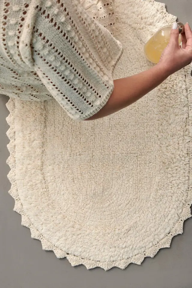 Palamaiki Πατακια Μπανιου Μπανιου 50x80 Bathmat Collection Monik Cream