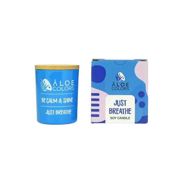 Aloe Colors Just Breathe Αρωματικό Κερί Σόγιας 150g