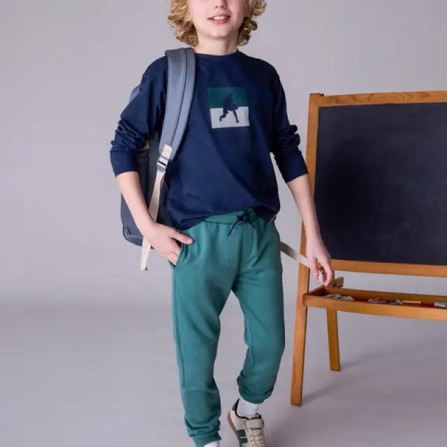 Junior 10 έως 18 ετών Παντελόνι σπορ βασικό πεύκο