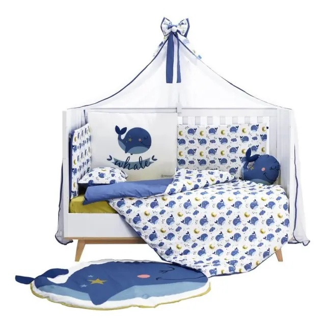 Σετ Προίκας Μωρού 9Τμχ Bebe Stars Whale 3100