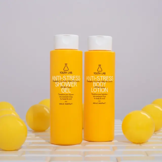 Youth Lab. Anti-Stress Body Lotion Γαλάκτωμα Σώματος με Ανανά, Μιγκέ Και Καρύδα, 400ml 2
