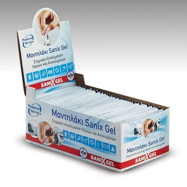 SANIX GEL Αντισηπτικά μαντηλάκια, 50τεμ