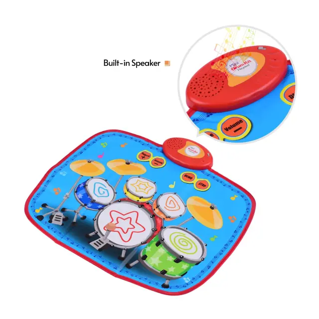 Μουσικό χαλί με δραστηριότητες Mini Drum Kit 43x55 cm 3+ SLW9383 3