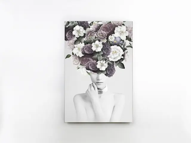 Clarisa 958138 – Εκτυπωμένη Φωτογραφία 80x120 cm σε Tempered Glass Άσπρο