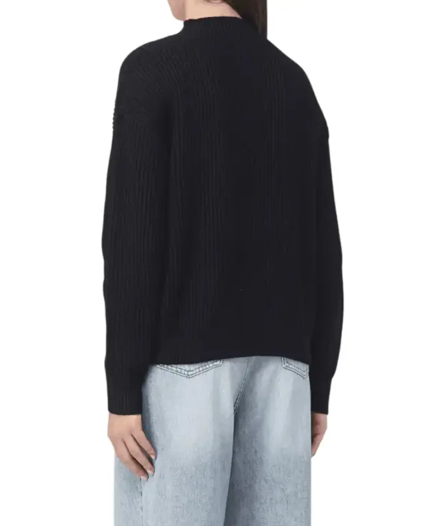 Patrizia Pepe - Γυναικείο Πουλόβερ Ribbed sweater 2K0214-K9O3A-K103 Μαύρο 2