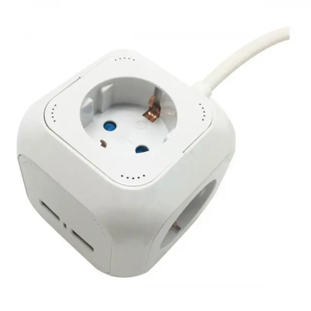 ΠΟΛΥΠΡΙΖΟ ΚΥΒΟΣ 4 ΘΕΣΕΩΝ & 2 USB
