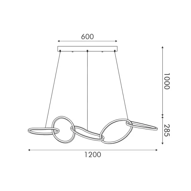 ΚΡΕΜΑΣΤΟ Φ/Σ LED 72W 5700LM CCT IP20 ΧΡΥΣΟ ΑΤΣΑΛΙ + ΑΚΡΥΛΙΚΟ / HM88LEDP5GDCCT 2