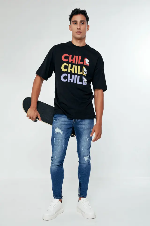 T-Shirt Chill Μαύρο