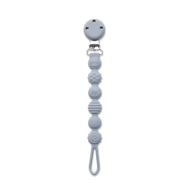 Lorelli Κορδέλα Πιπίλας Σιλικόνης Natural Grey 10220800003