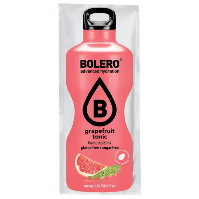 Bolero Grapefruit Tonic Flavoured Drink Mix Powder 9gr