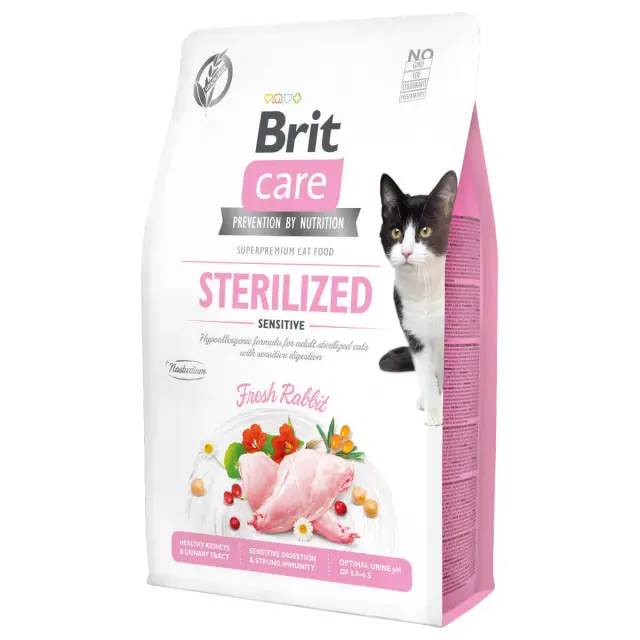 Brit Care GF Sterilised Sensitive Με Κουνέλι 2kg