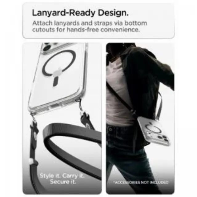 Θήκη TPU & PC Spigen Apple iPhone 18 Pro/ 17 Pro MagSafe Ultra Hybrid Διάφανο-Γκρι N71867 2
