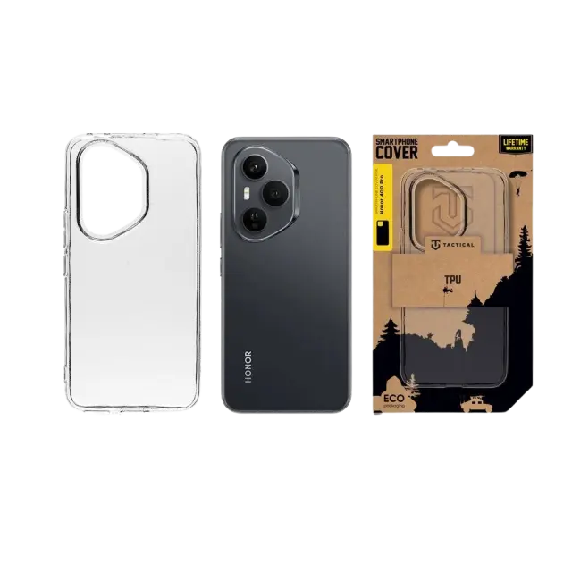 Tactical TPU Cover for Honor 400 Pro Transparent 3