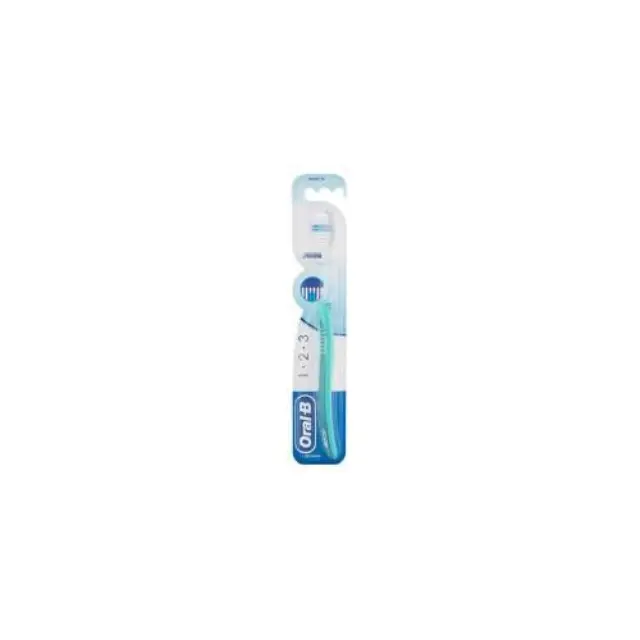Oral-B 1-2-3 Indicator Medium Μπλέ Οδοντόβουρτσα Μέτρια, 1τμχ